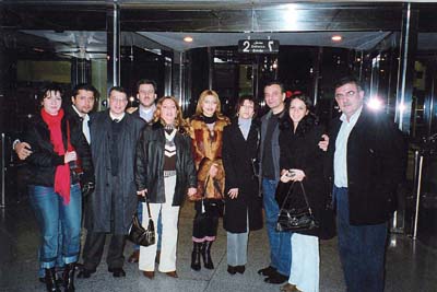 Farewells at the airport